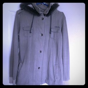 Ezekiel houndstooth pattern sweatshirt jacket